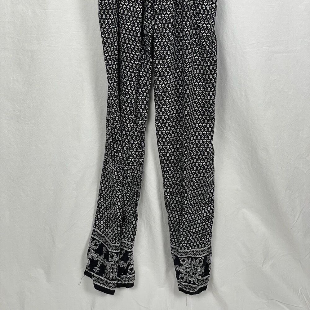 Max Studio Floral 100% Rayon Smocked Jumpsuit - Women’s L - Picture 4 of 6
